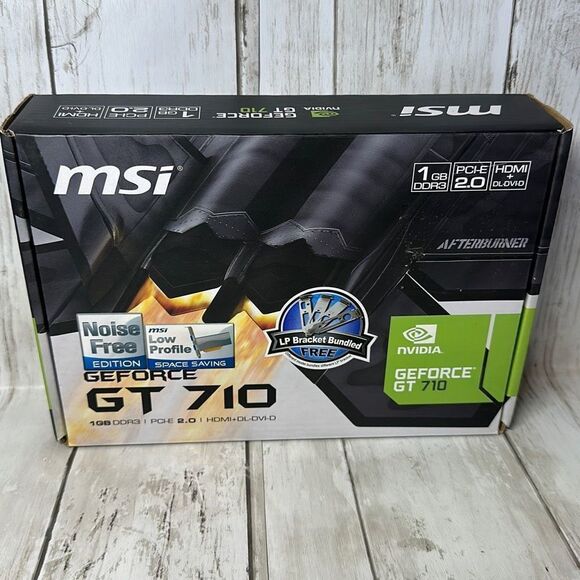 MSI Gaming GeForce GT 710 1GB DDR3 PCI-E 2.0 HDMI + DL DVI D - Picture 1 of 9